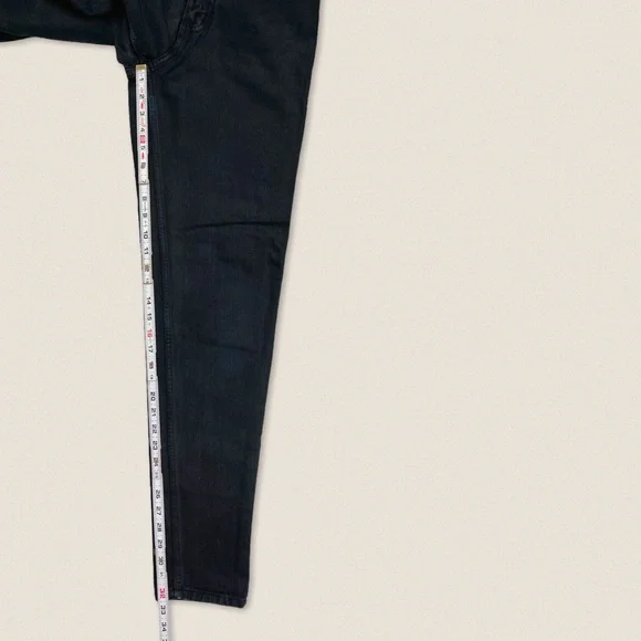 Vintage Calvin Klein Black Mom jeans 23” 24”High waisted rise slim fit tapered - Picture 5 of 12